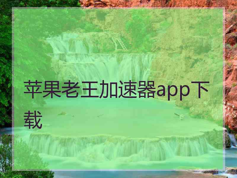 苹果老王加速器app下载