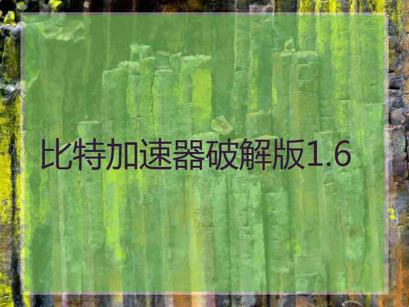 比特加速器破解版1.6