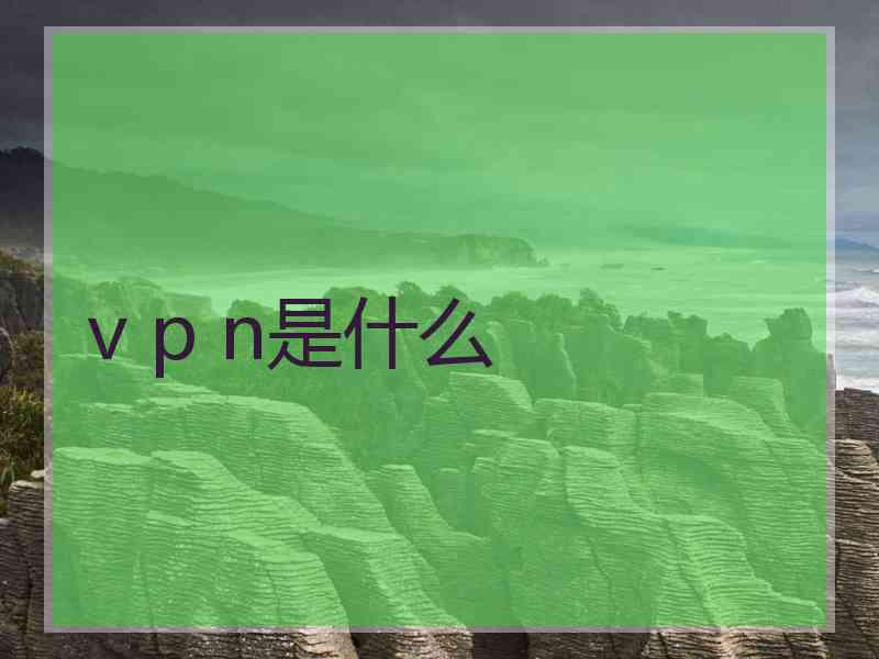 v p n是什么