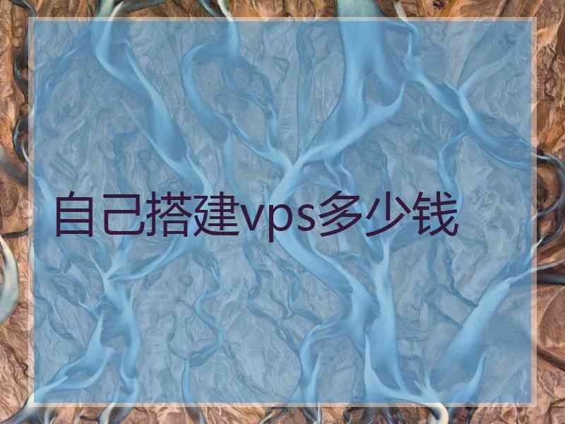 自己搭建vps多少钱