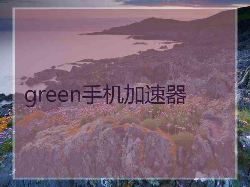 green手机加速器