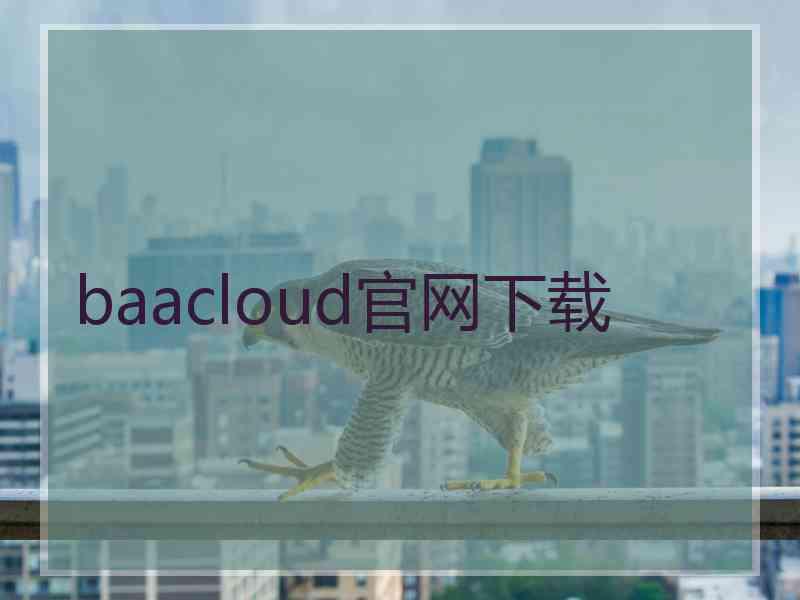 baacloud官网下载