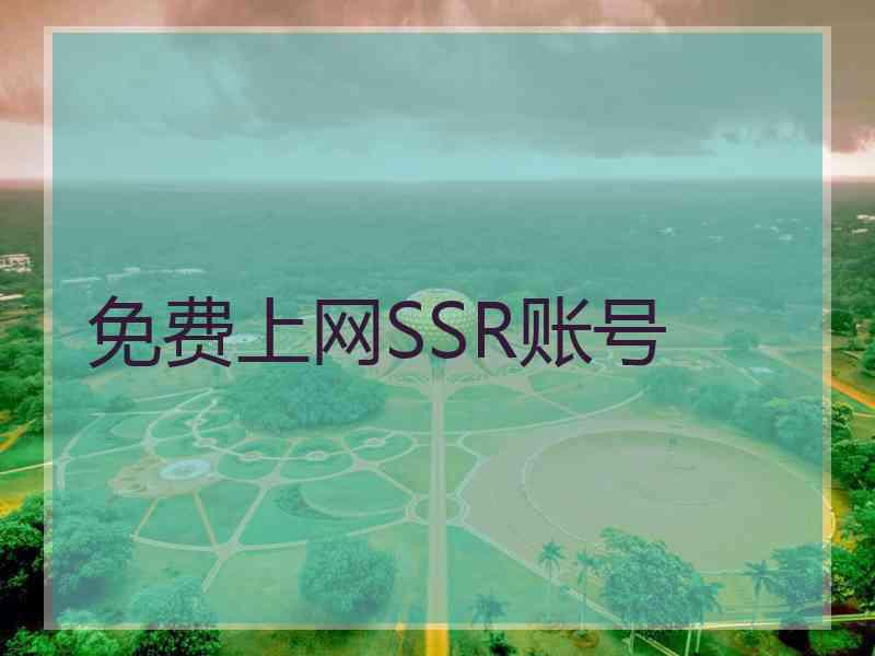 免费上网SSR账号