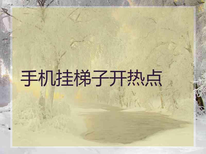 手机挂梯子开热点