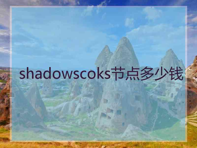 shadowscoks节点多少钱