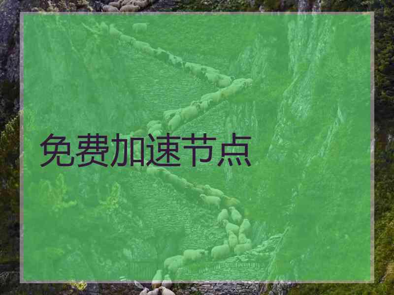 免费加速节点