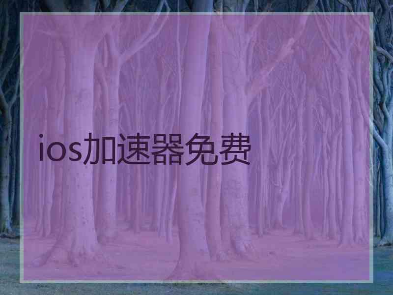 ios加速器免费