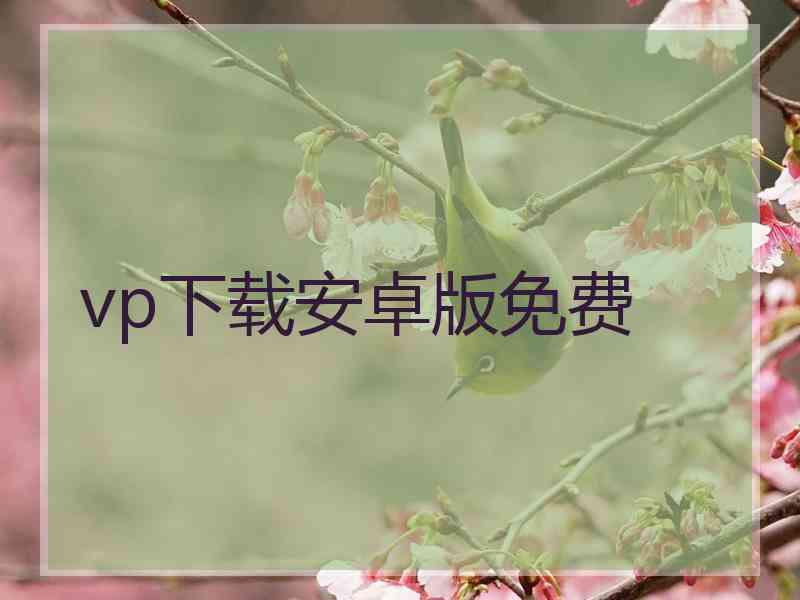 vp下载安卓版免费