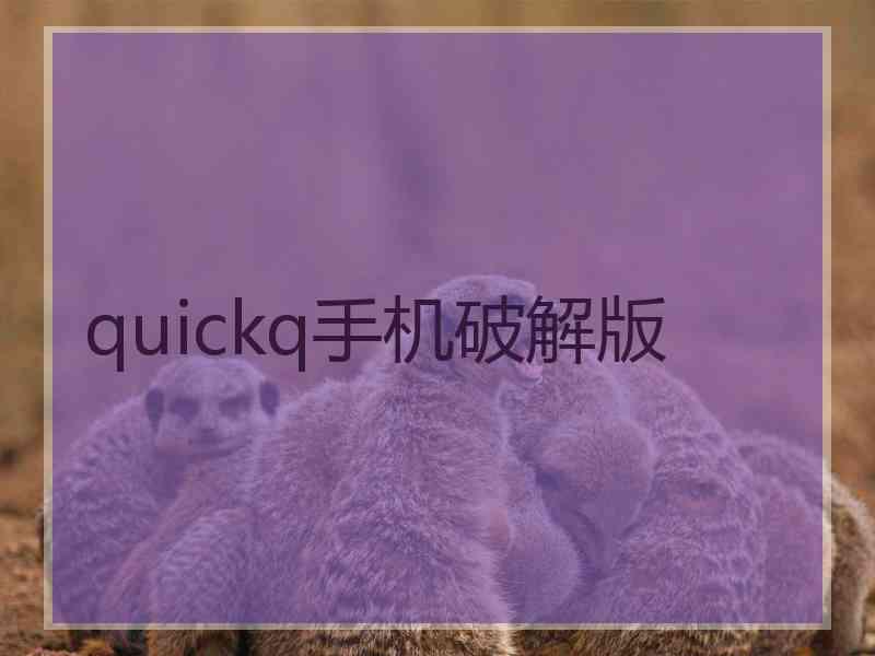 quickq手机破解版