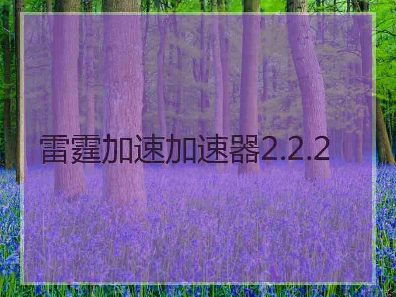 雷霆加速加速器2.2.2