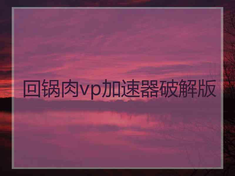 回锅肉vp加速器破解版